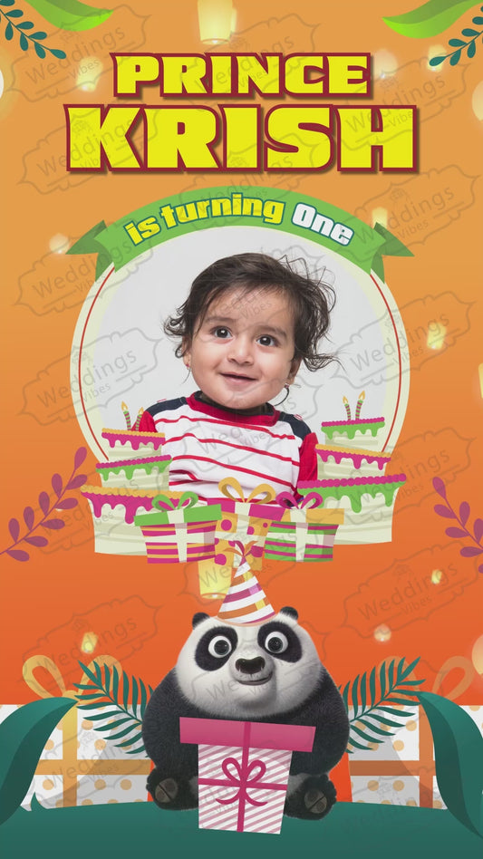 Kung FU Panda Birthday Invitation