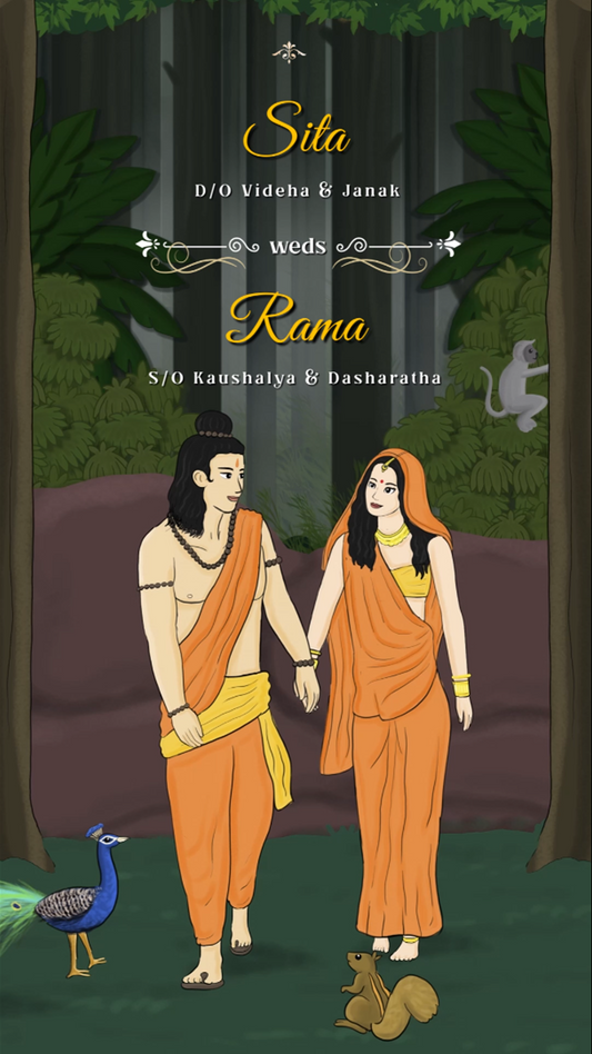 Siya Ram Wedding Invitation